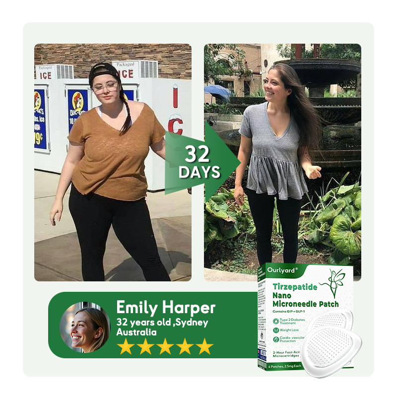 𝐎𝐮𝐫𝐥𝐲𝐚𝐫𝐝® 𝐍𝐚𝐧𝐨 𝐌𝐢𝐜𝐫𝐨𝐧𝐞𝐞𝐝𝐥𝐞 𝐏𝐚𝐭𝐜𝐡 ✅Support for Sugar & Weight · 7-Day Effect · Only 1x a Week · Pain-Free & Non-Invasive