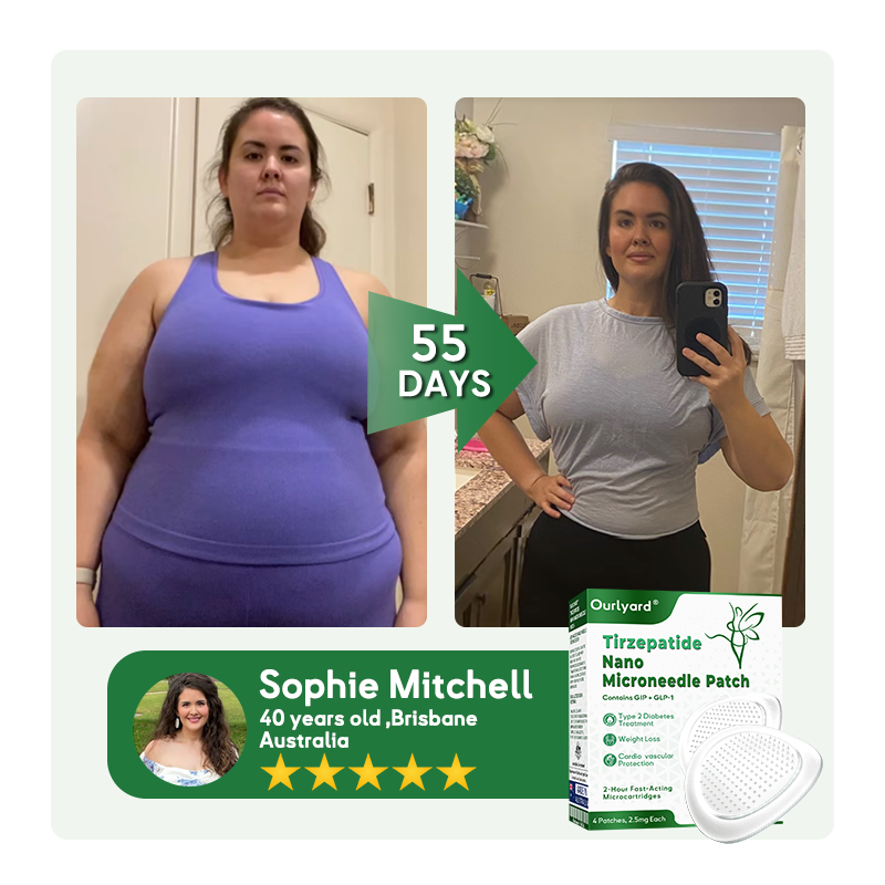 𝐎𝐮𝐫𝐥𝐲𝐚𝐫𝐝® 𝐍𝐚𝐧𝐨 𝐌𝐢𝐜𝐫𝐨𝐧𝐞𝐞𝐝𝐥𝐞 𝐏𝐚𝐭𝐜𝐡 ✅Support for Sugar & Weight · 7-Day Effect · Only 1x a Week · Pain-Free & Non-Invasive