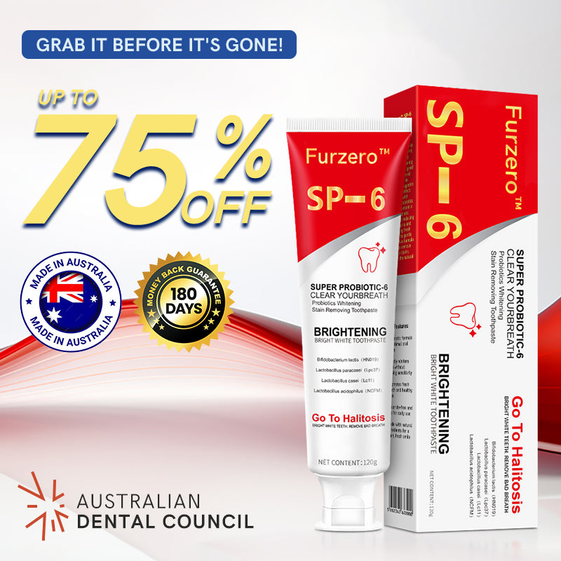 🪥Furzero™ Aussie SP-6 Probiotic Ultra Whitening Toothpaste🦷👨‍⚕️Recommendation🔥75% OFF